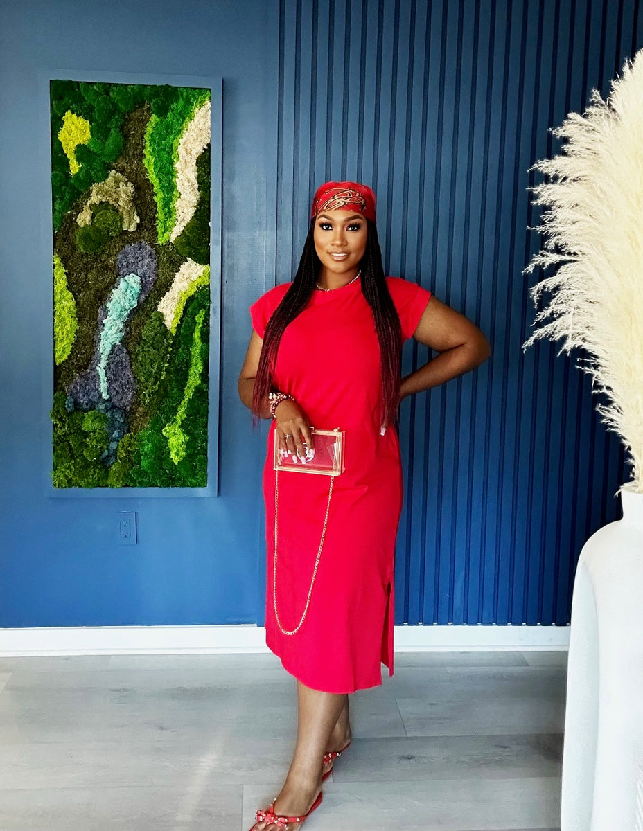 midi red dress Essential 2XL Luxe velvet fabric shapes Size:Extra Large Adult Oscar de la Renta taylor724242pm